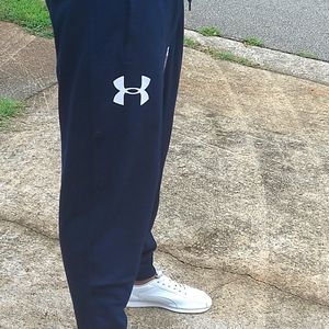 Under Armour Men's Joggers Sweat Pants Navy Blue,
